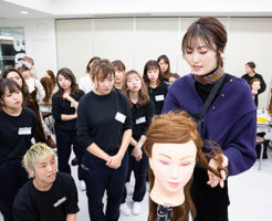 金子 真由美ヘアアレンジセミナー 関西美容専門学校